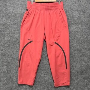 Under Armour Pants Womens Ankle Unstoppable Large Tapered Training Salmon Pink